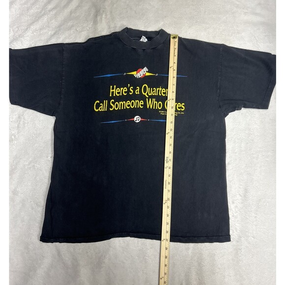 Vtg Music Liners Tee Single Stitch 1991 Men’s XL Here’s A Quarter Call Someone - Picture 9 of 10